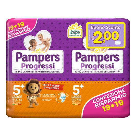 PAMPERS PROGRESSI LARG 38PZ 0245