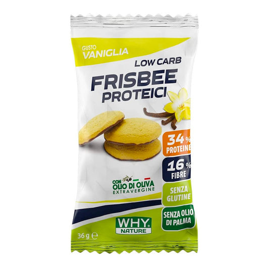 Why Nature Frisbee Biscotti Proteici Gusto Vaniglia 36g