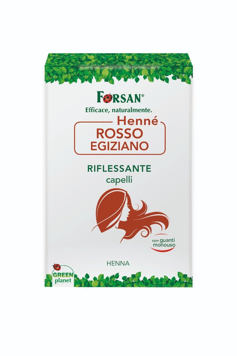 Forsan HennÈ Capelli Rosso Egiziano 2 Buste Monodose Da 50g