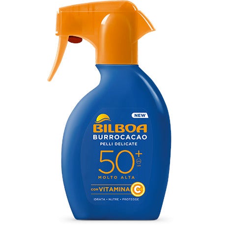 Bilboa Burrocacao Spray Trigger Solare SPF50+ 250ml