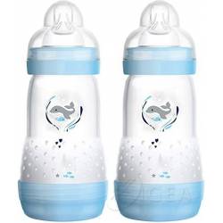 MAM BIBERON EASY START 260ML DOPPIO AZZURRO