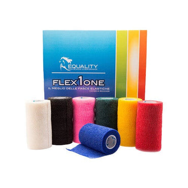 Flex-1-One Fascia Coesiva Elastica Per Equini Blu 10cmx4,5m