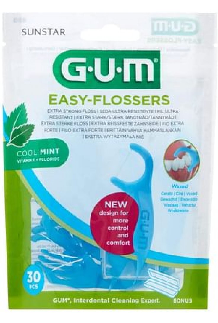 GUM EASY FLOSSERS FORCELLA30PZ