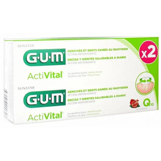 Gum Activital Dentifricio Gel 2x75ml
