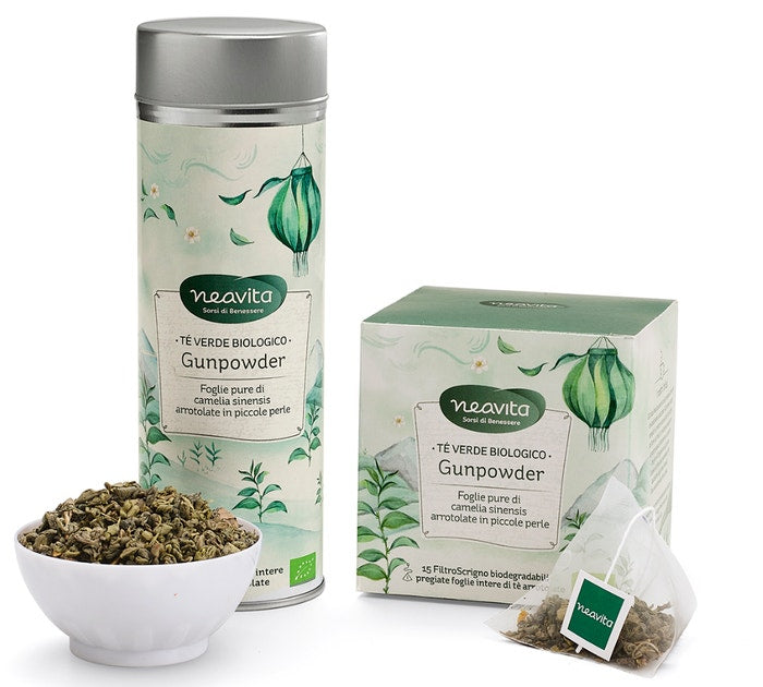 Neavita Silver Tin TÈ Gunpowder Bio 100g