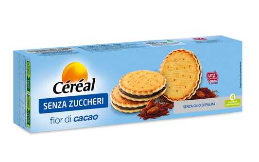 Cereal Biscotti Fior Di Cacao Senza Zuccheri 196g