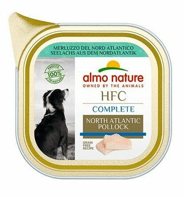 Almo Nature HCF Complete Merluzzo Del Nord Atlantico Per Cani Adulti Vaschetta 85g