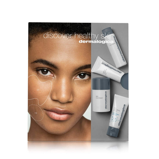 Dermalogica Discover Healty Skin Predetergente 30ml + Detergente 15ml + Polvere Esfoliante 13 g + Crema Idratante 15ml