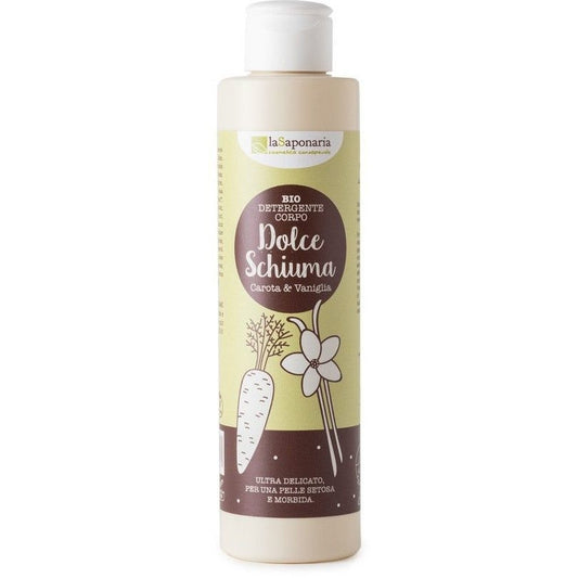 La Saponaria Dolce Schiuma Detergente Corpo Vaniglia/Carota 200ml