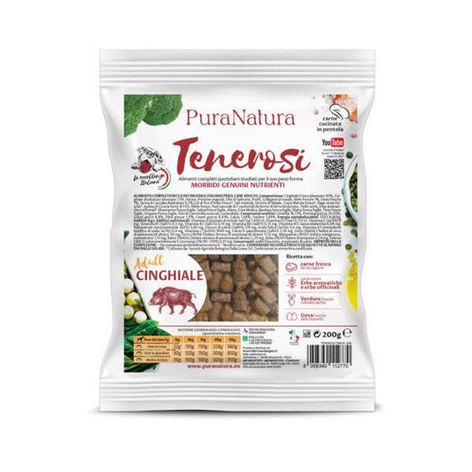 PuraNatura Tenerosi Cinghiale Cibo Secco Cani Adulti Sacco 200g