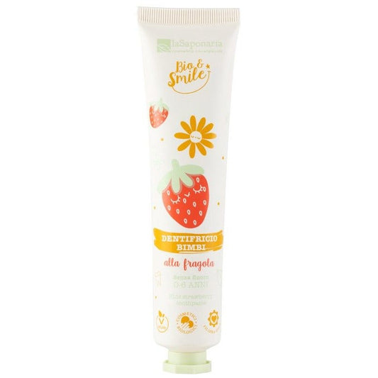 La Saponaria Bio&Smile Dentifricio Lenitivo Fragola Bambini 75ml