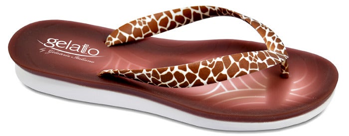 Gelatto Infradito Giraffa Con Plantare Gel Taglia 41/42