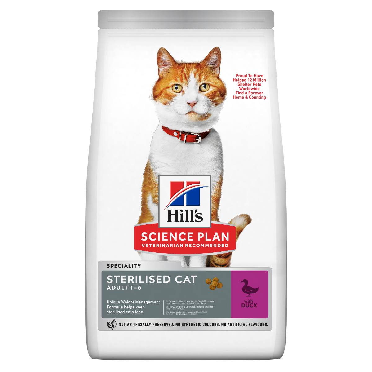 Hill's Science Plan Sterilised Cat Adult Alimento Per Gatti Con Anatra Sacco 1,5kg