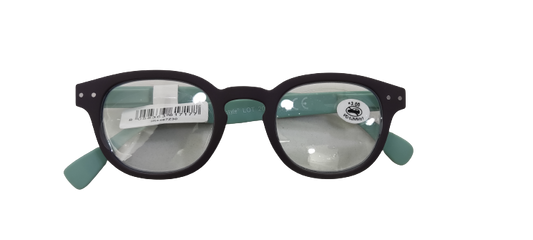 IRISTYLE OCCHIALI DA LETTURA RUBBER GRIGIO E TURCHESE 3,0 DIOTTRIE