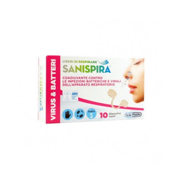 SANISPIRA VIRUS & BATTERI TAGLIA S 10 PEZZI