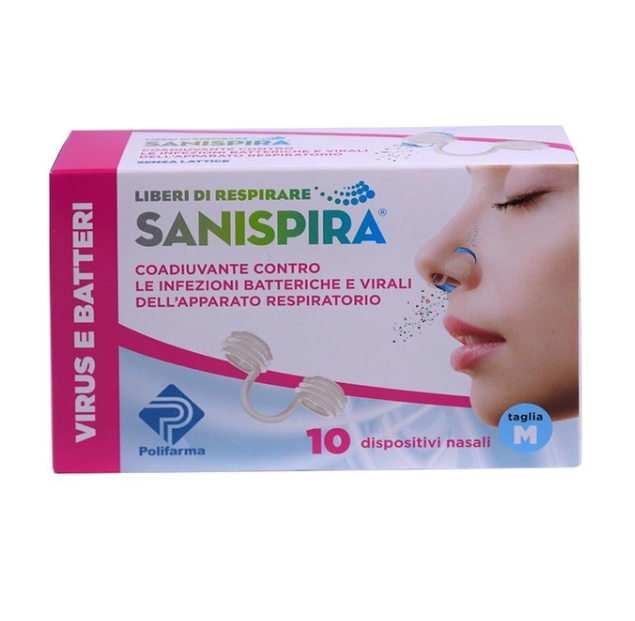 SANISPIRA VIRUS & BATTERI TAGLIA M 10 PEZZI