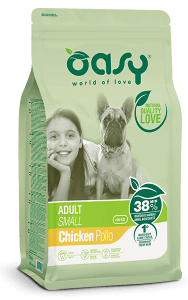 Oasy Dry Crocchette Di Pollo Per Cani Adulti Taglia Piccola Sacco 3kg
