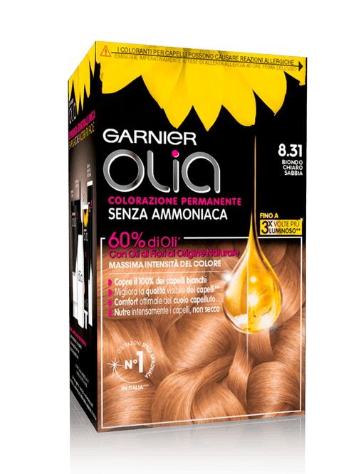 Garnier Olia Colorazione Capelli 8.31 Biondo Chiaro Sabbia