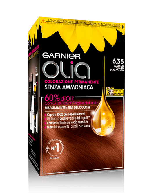 Garnier Olia Colorazione Capelli 6.35 Castano Chiaro Cioccolato