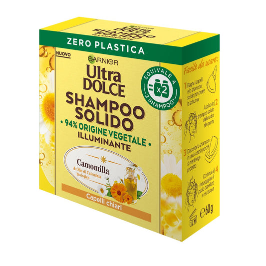 Garnier Ultra Dolce Shampoo Solido Illuminante Camomilla/ Miele 60g