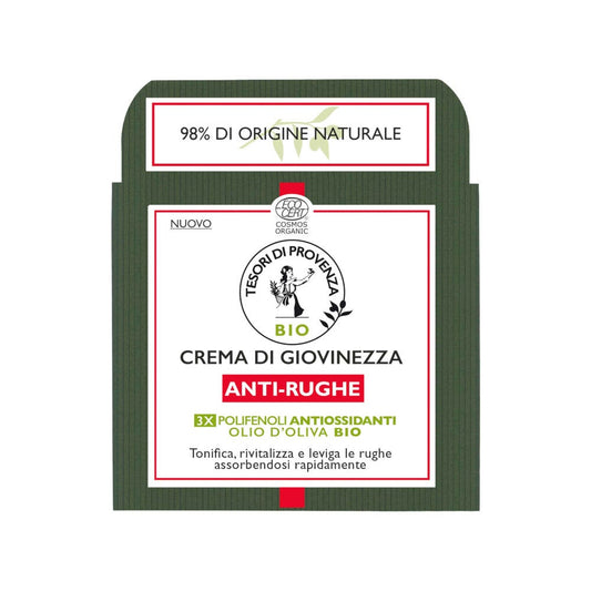 Tesori Di Provenza Crema di Giovinezza Anti-Rughe Viso 50ml