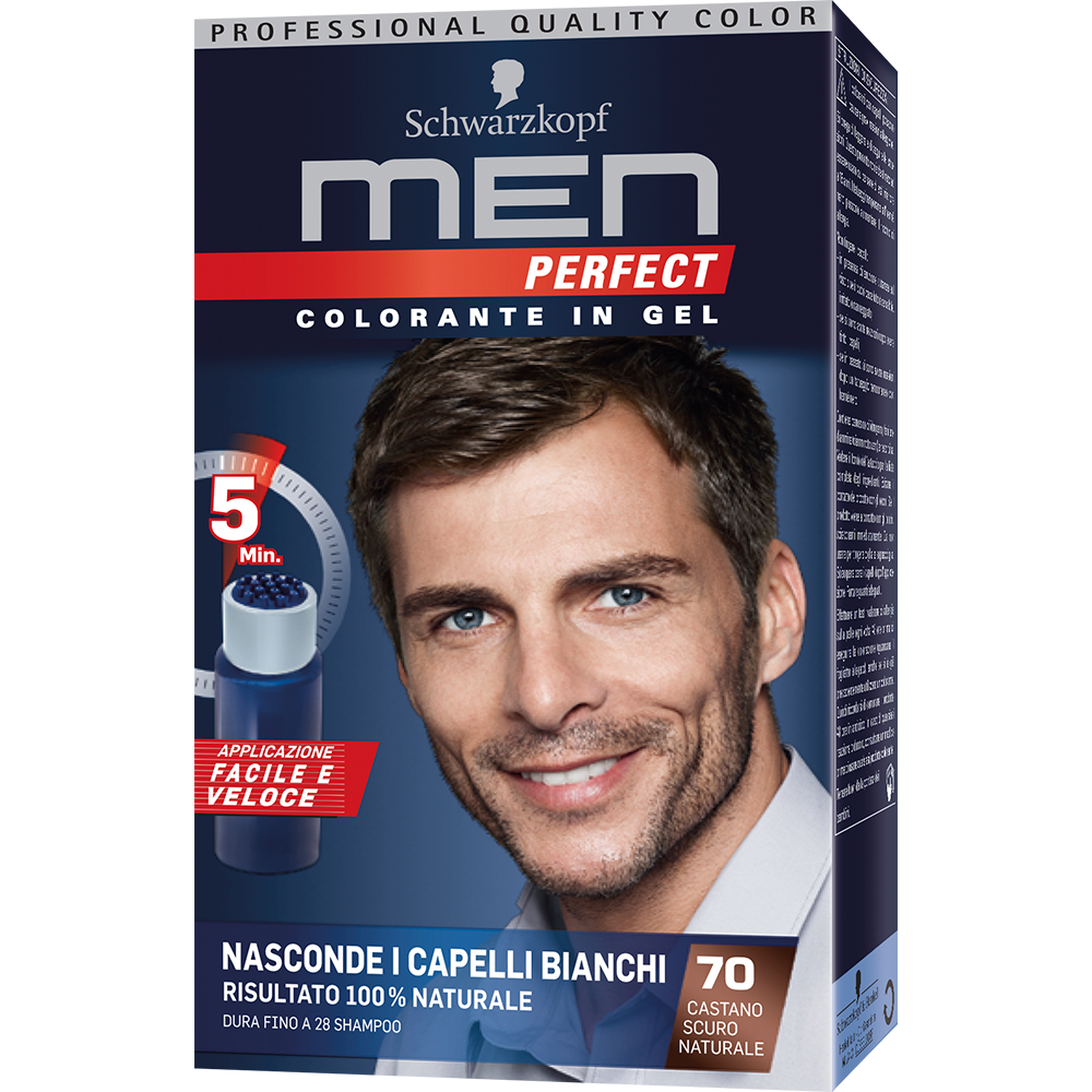 Schwarzkopf Men Perfect Colorante In Gel 70 Castano Scuro Naturale