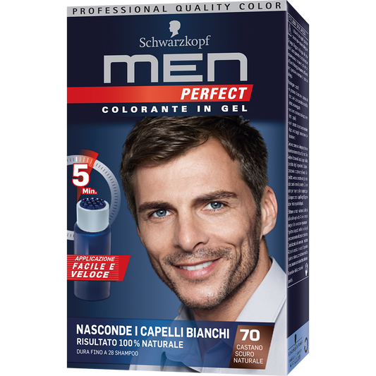 Schwarzkopf Men Perfect Colorante In Gel 70 Castano Scuro Naturale