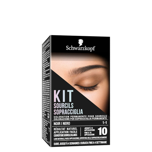 Schwarzkopf Kit Sopracciglia Colorazione Permanente Per Sopracciglia 1-1 Nero