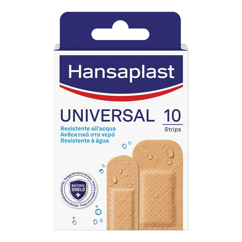 Hansaplast Cerotti Universal Impermeabili E Traspiranti Tutte Le Ferite 2 Formati 10 Pezzi