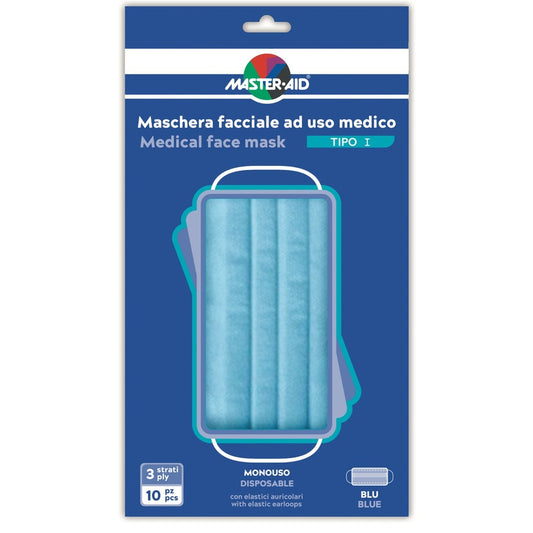 MASTER AID MASCHERINE CHIRURGICHE I MONOUSO 10 PEZZI