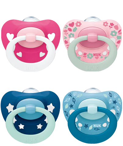 NUK 2 SUCCHIETTI SIGNATURE IN SILICONE 6-18 MESI