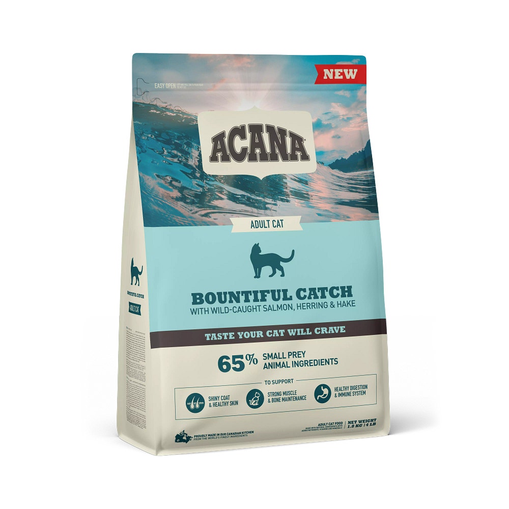 Acana Gatto Bountiful Catch Crocchette Salmone e Aringa Sacco 340g