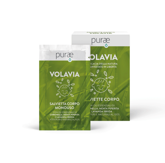 Purae Volavia Salviette Corpo Monouso 12x3ml
