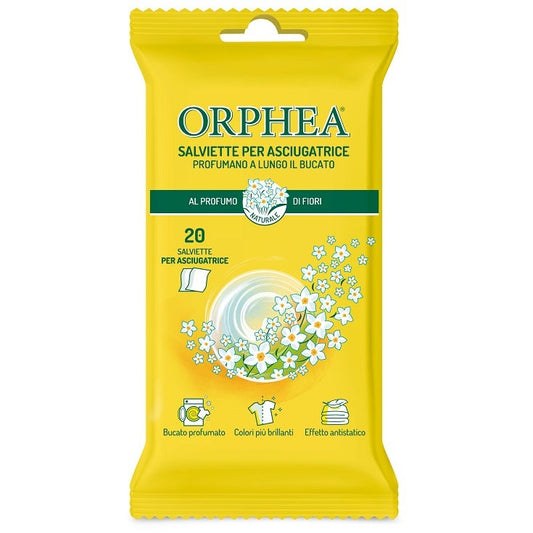 Orphea 20 Salviette Per Asciugatrice Al Profumo Di Fiori