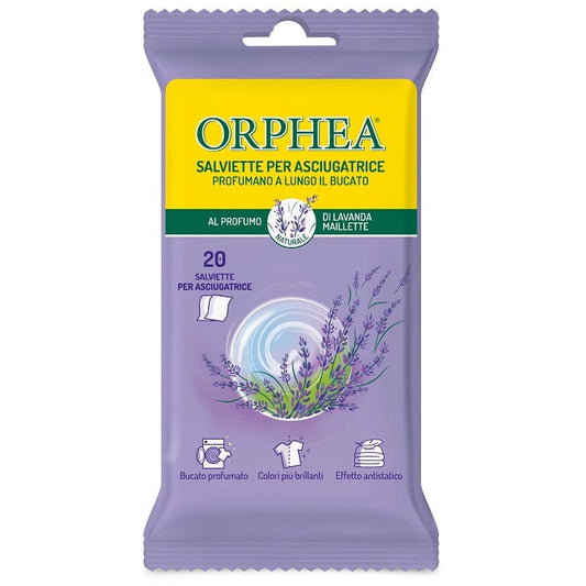 Orphea 20 Salviette Per Asciugatrice Al Profumo Di Lavanda Mailette