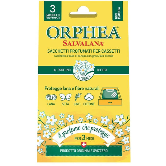 Orphea 3 Sacchetti Profumati Per Cassetti Profumo Fiori