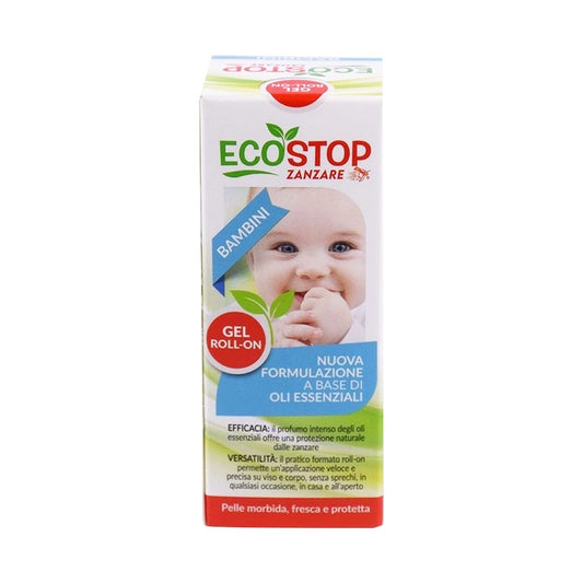 EcoStop Zanzare Gel Roll On Con Oli Essenziali Per Bambini 3 Anni+ 50ml