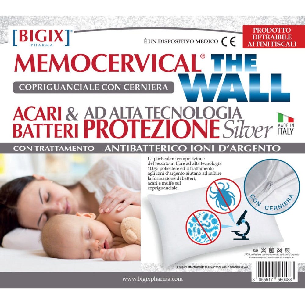 Copriguanciale Memocervical The Wall Trattamento Antibatterico 1 Pezzo