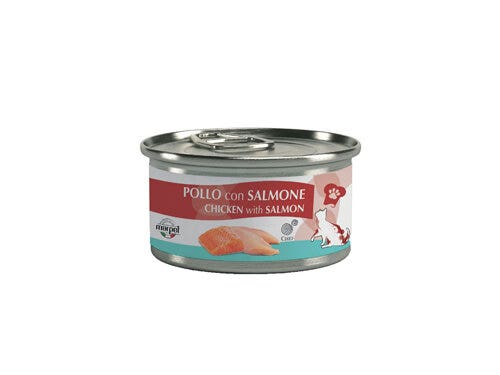 Marpet Chef Pollo E Salmone Cibo Umido Per Gatti Adulti Lattina 80g