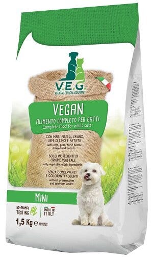 Marpet Vegan Dog Cibo Secco Per Cani Taglia Mini Sacco 1,5Kg