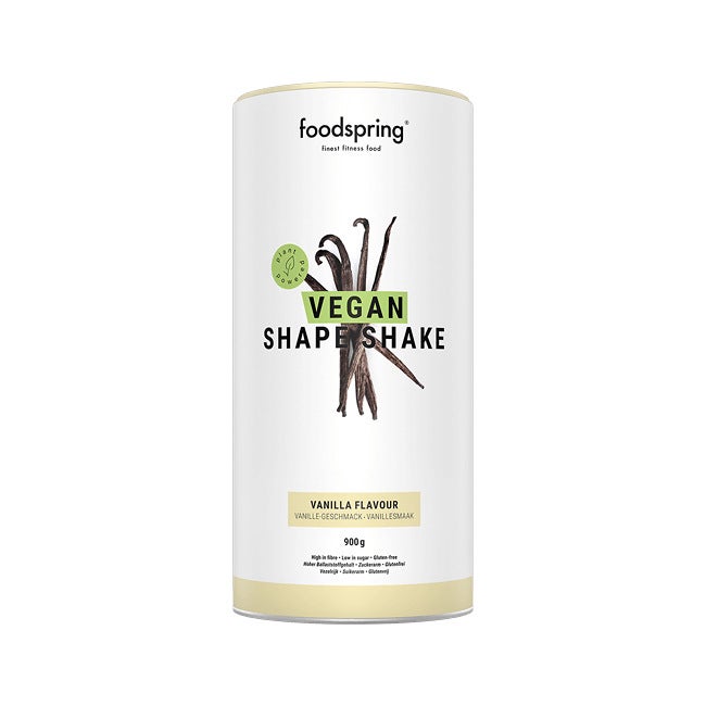 Foodspring Vegan Shape Shake 2.0 Pasto Sostitutivo Gusto Vaniglia 900g