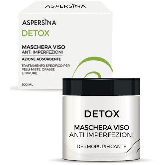 Aspersina Detox Maschera Viso Pelle Mista/Grassa/Impura 100ml