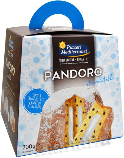 PIACERI MEDITERRANEI PANDORO ALLA STRACCIATELLA 700 GRAMMI