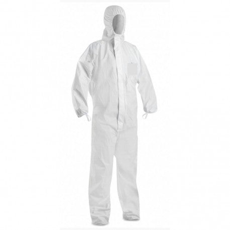 BHEALTHY TUTA PROTETTIVA TESSUTO NON TESSUTO BIANCA TAGLIA L
