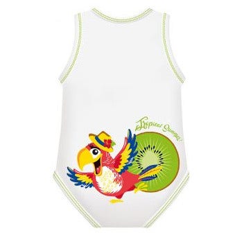 J Bimbi Body 0-36 Mesi Fresco Cotone Summer Pappagallo
