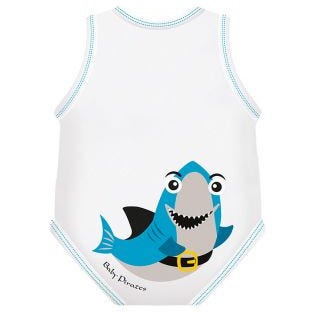 J Bimbi Body Neonato Senza Maniche In Cotone Bio 0-36 Mesi Squalo