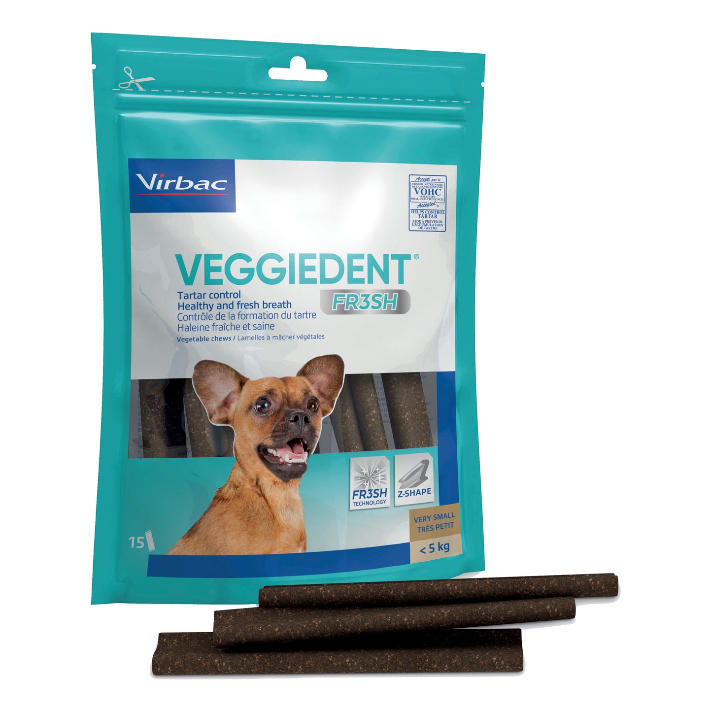 VEGGIEDENT FR3SH XS 15 Stick