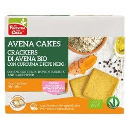 La Finestra Sul Cielo Crackers Avena Bio Curcuma E Pepe Nero 250g