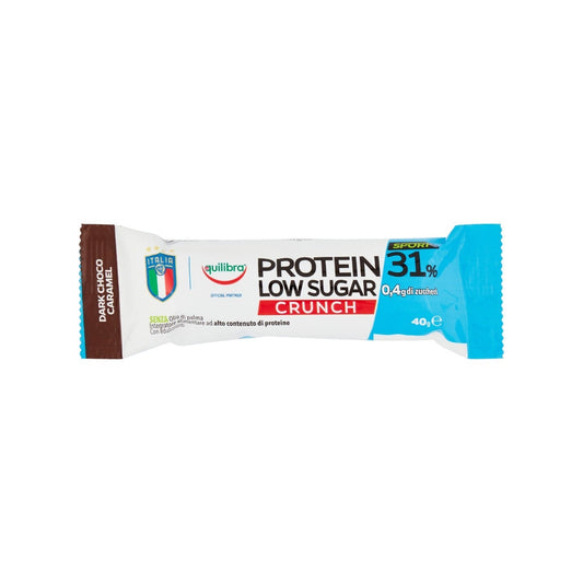Equilibra Protein Low Sugar Crunch Barretta Dark Choco Caramel 35g