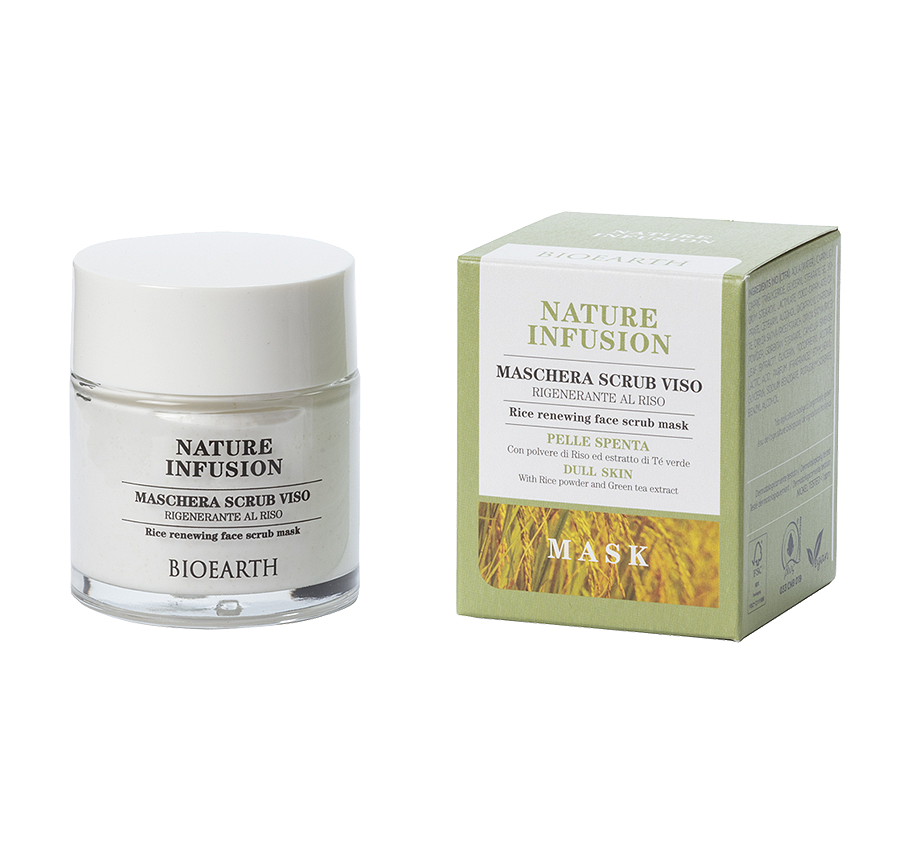 Bioearth Maschera Scrub Viso Riso 100ml